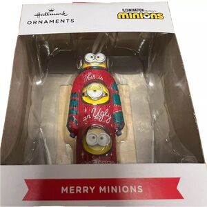Hallmark Ornaments Merry Minions an Ugly Sweater Ornament - BRAND NEW